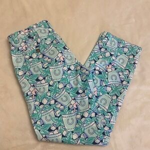 Vineyard Vines 145th Kentucky Derby Mint Julep Print Pants Mens 28x30 Chinos